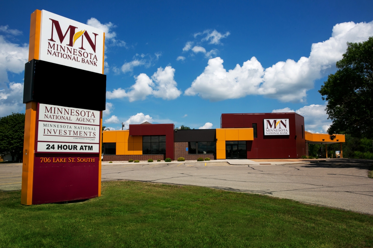 Long Prairie Office Outside with Sign